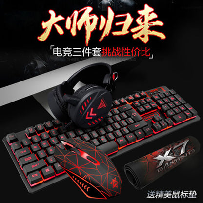 Ruyi Bird K59 ゲーミング3点セット | キーボード・マウス・ヘッドセット 有線・光るUSBセット